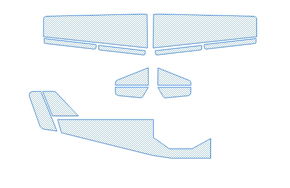 Sail set for RANS S-6-116 drawing CAD